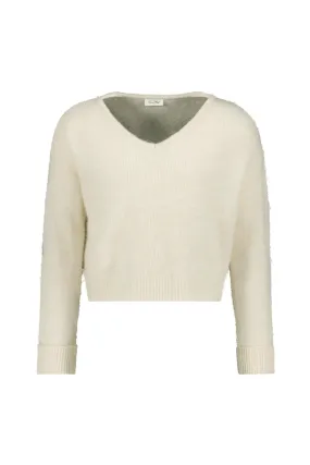 Strickpullover mit V-Ausschnitt